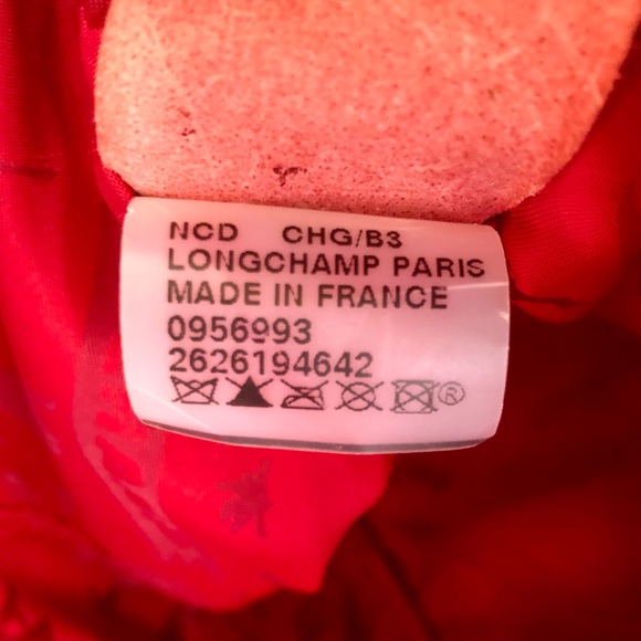 Vintage Longchamp Red Leather Purse - Picture 9 of 15